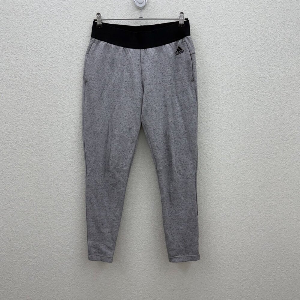Adidas Grey Stadium Athletic Active Pants w Pockets BQ1657 Womens size Small